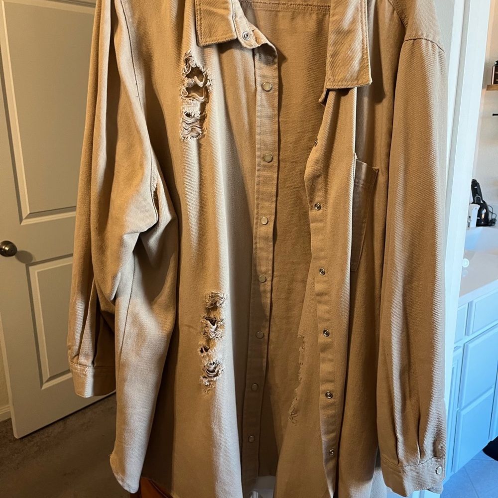 Destressed Lightweight Jacket - image 1